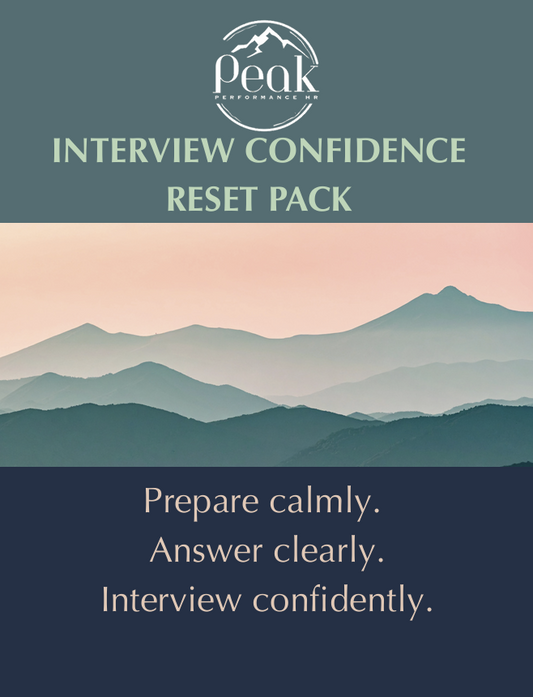 Interview Confidence Reset Pack
