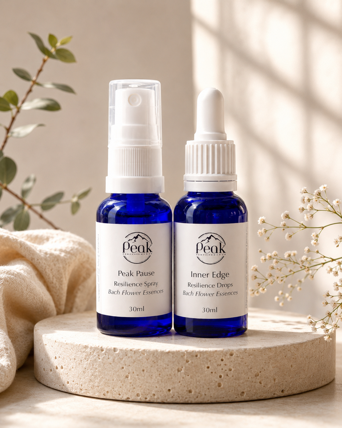 Flower essence drops, wellbeing spray and aromatherapy roll-on collection norfolk